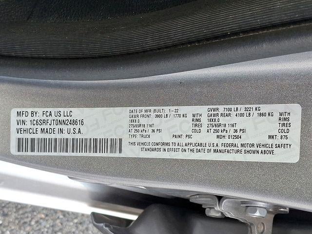 2022 RAM 1500 Laramie 4x4 Crew Cab 5'7" Box