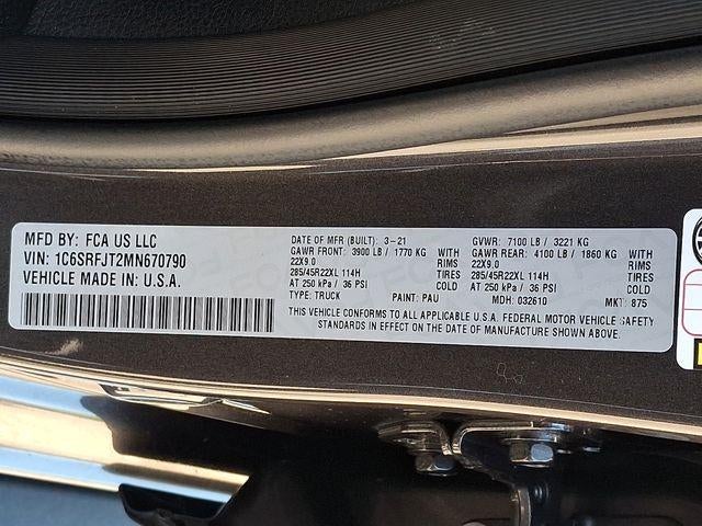 2021 RAM 1500 Laramie 4x4 Crew Cab 5'7" Box