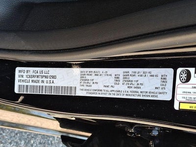 2023 RAM 1500 Big Horn 4x4 Crew Cab 6'4" Box