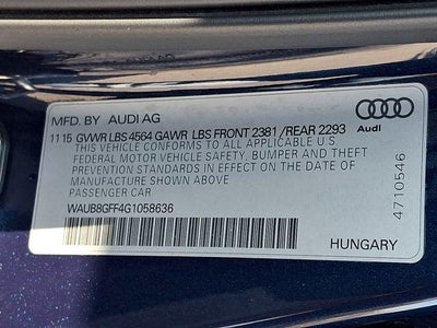 2016 Audi A3 quattro 2.0T Premium