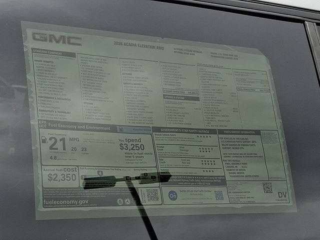 2026 GMC Acadia Elevation