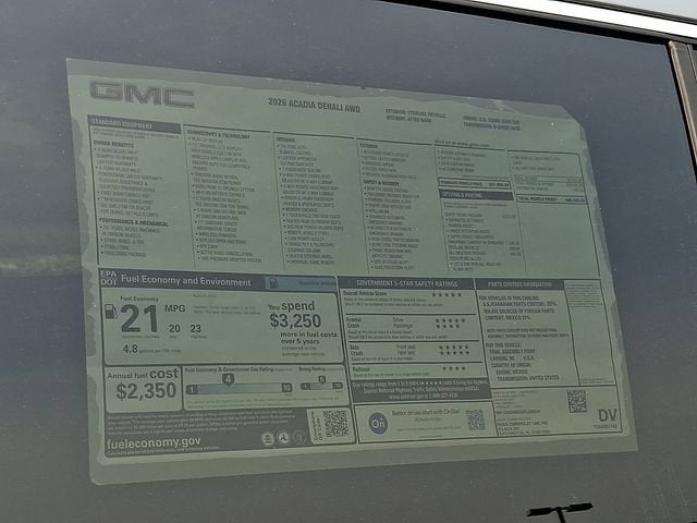 2026 GMC Acadia Denali