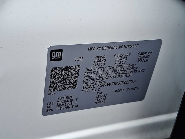 2021 Chevrolet Traverse LT Cloth