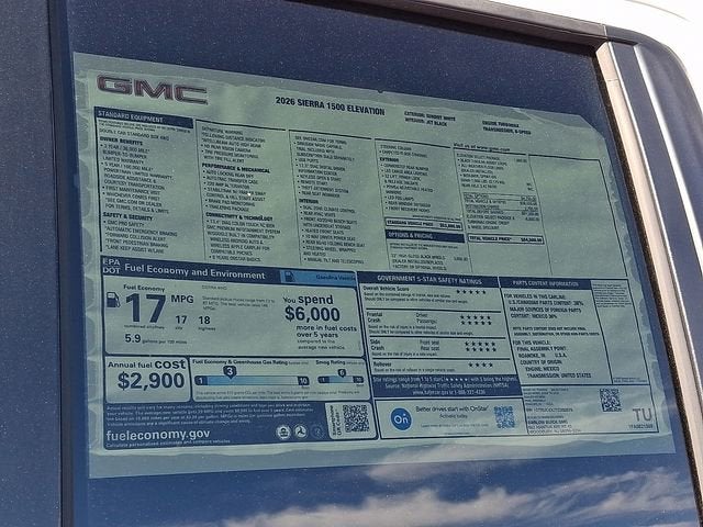 2026 GMC Sierra 1500 Elevation