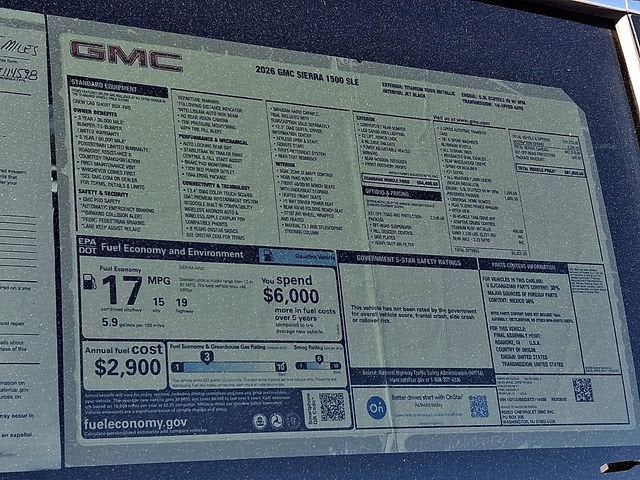 2026 GMC Sierra 1500 SLE