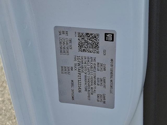 2026 GMC Savana Cargo Work Van