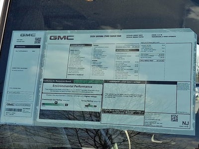 2026 GMC Savana Cargo Work Van