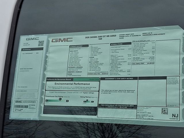 2026 GMC Savana Cargo Work Van