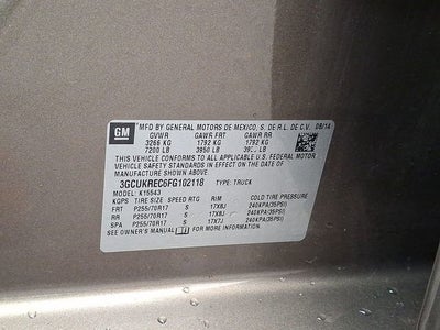 2015 Chevrolet Silverado 1500 LT