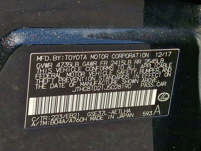 2018 Lexus IS 300 IS 300