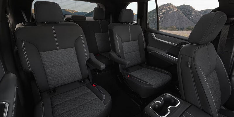Inside view of 2026 GMC Acadia