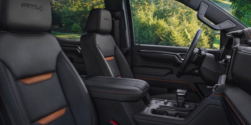 2026 GMC Sierra premium black leather and interior cabin