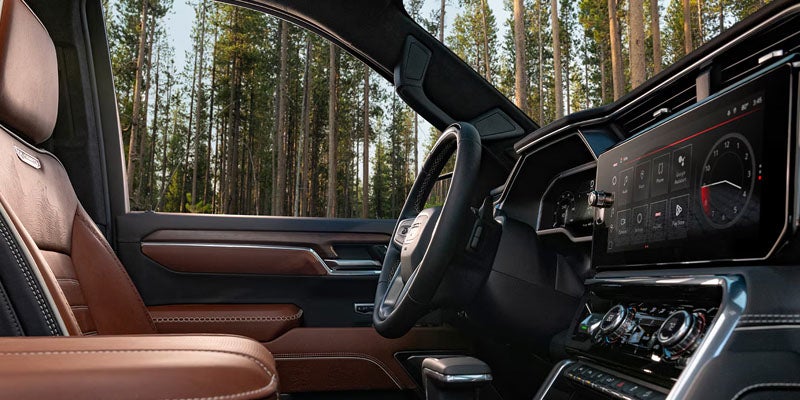 Inside view of 2026 GMC Sierra 1500