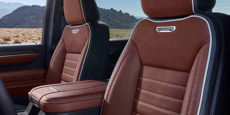 Inside view of GMC Sierra 2500HD