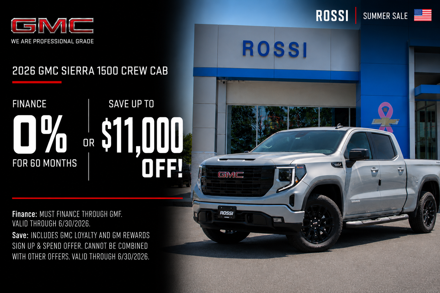 2026 GMC Sierra 1500 Lease Deal NJ | Rossi GMC