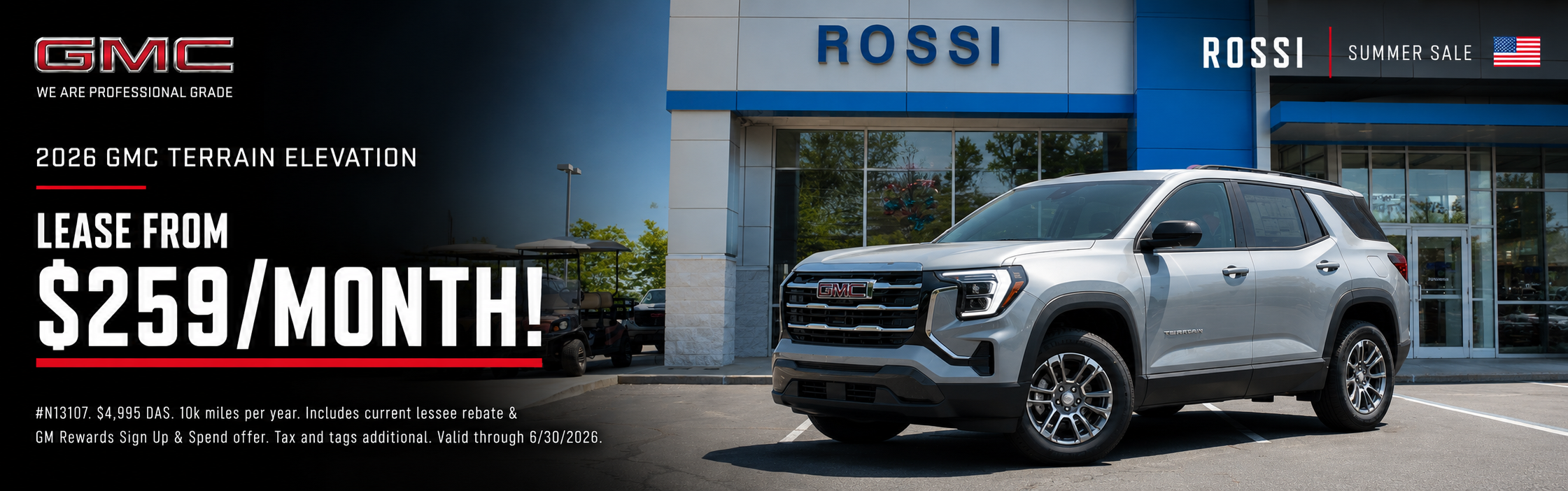2026 GMC Terrain Lease Deal NJ | Rossi GMC