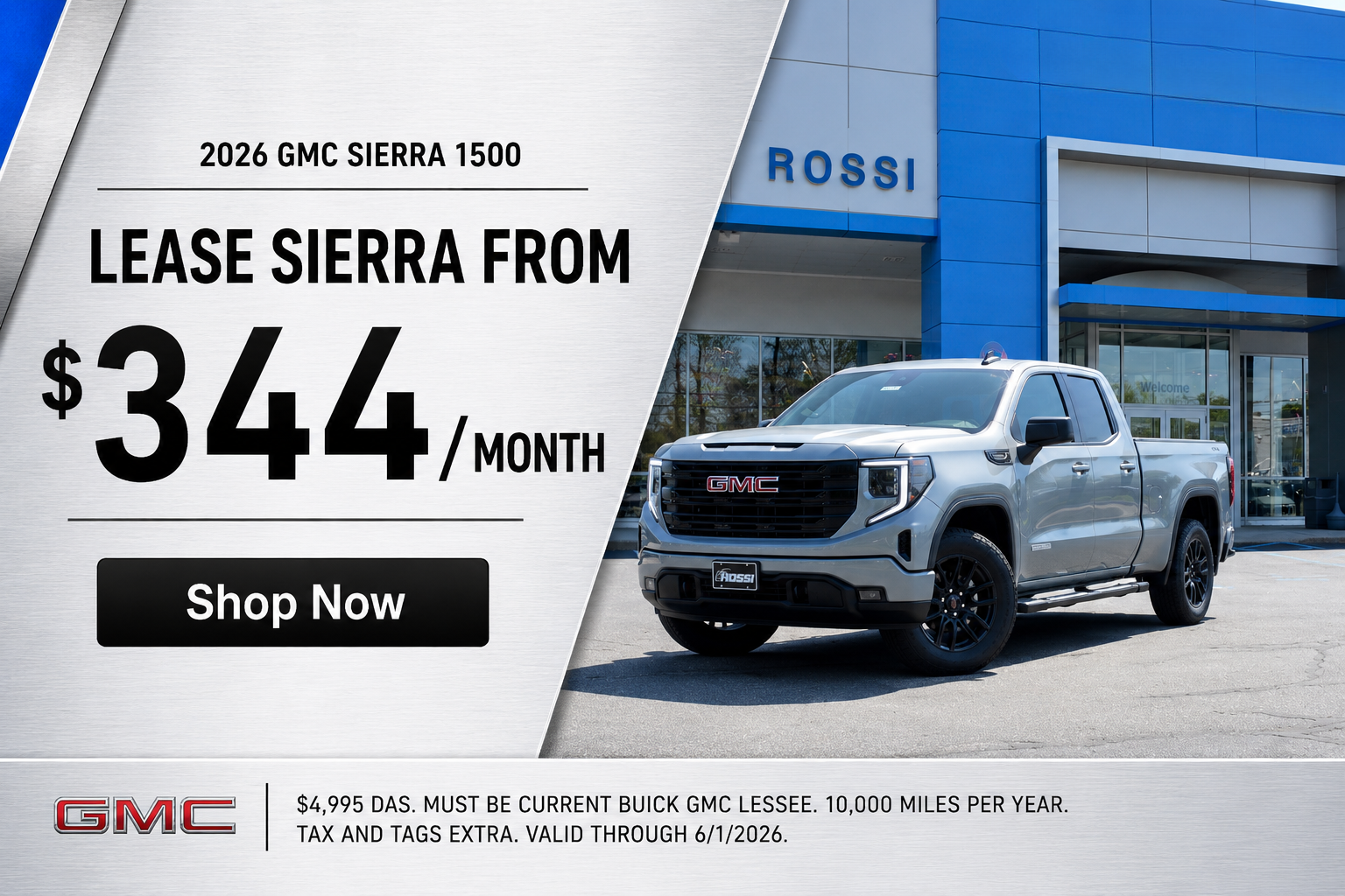 2026 GMC Sierra 1500 Lease Deal NJ