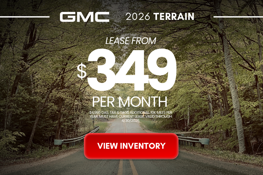 2026 GMC Terrain Lease Deal | Rossi GMC Washington NJ