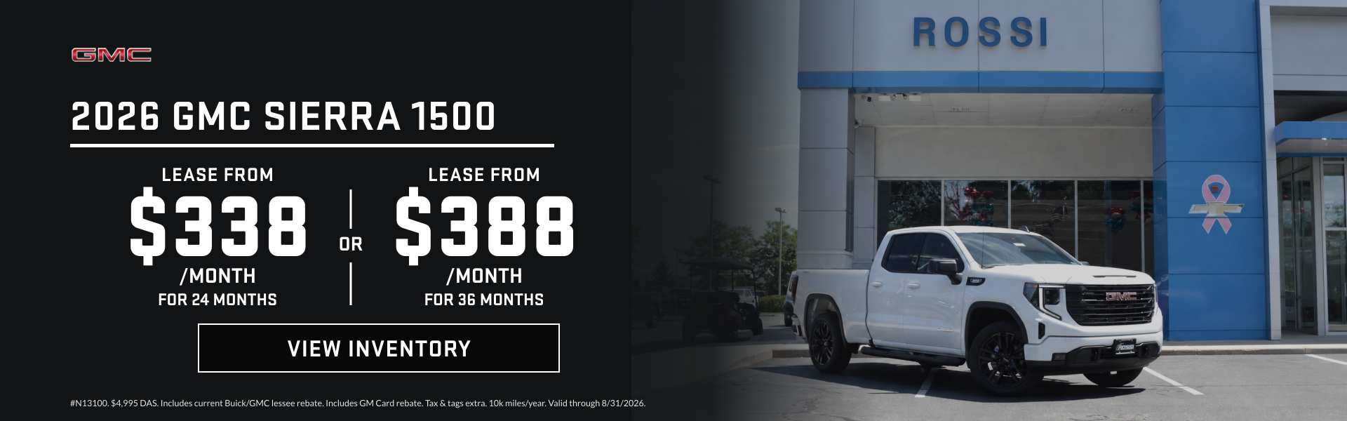 Best 2026 GMC Sierra Truck Lease Deals NJ | Rossi GMC