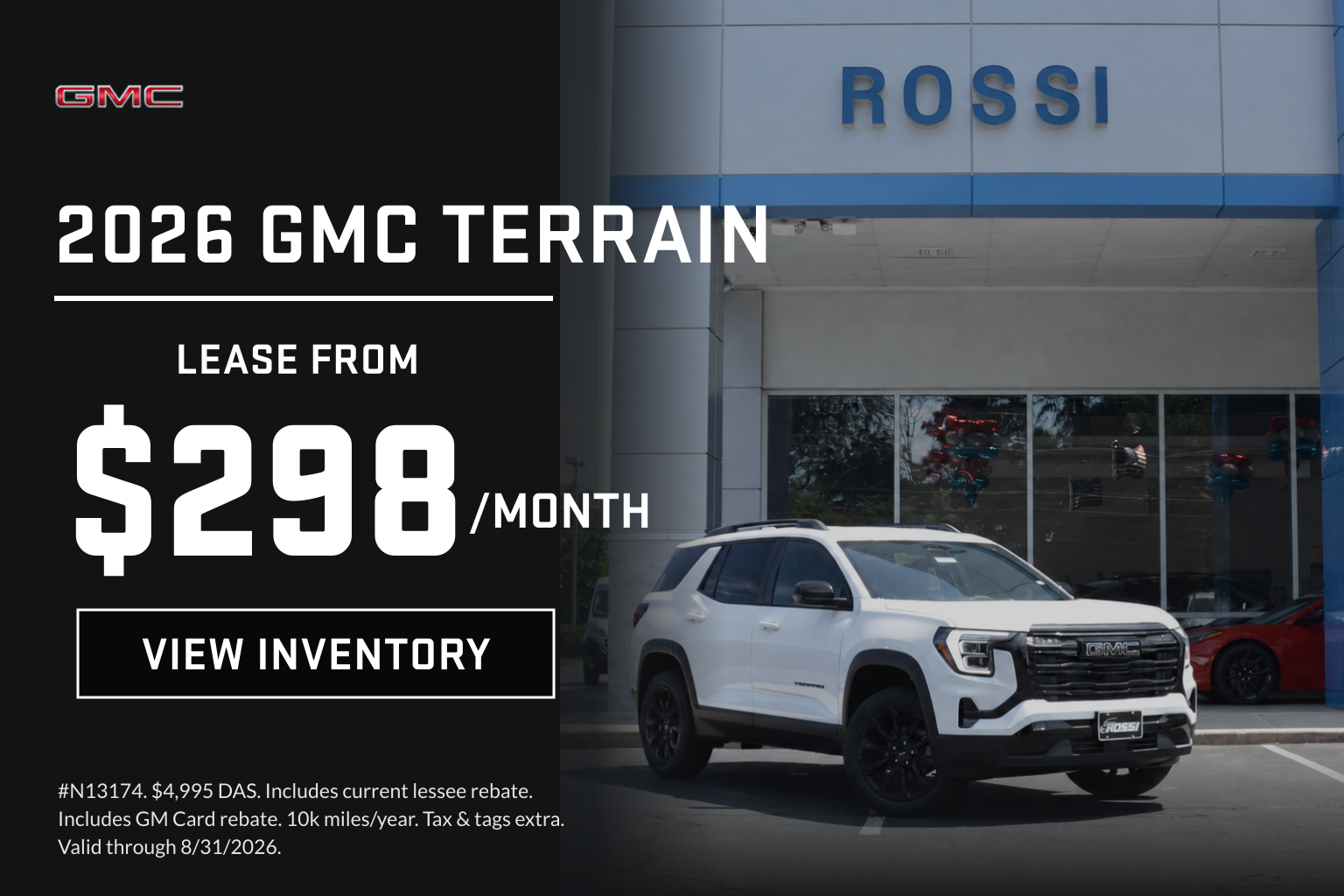 Lowest 2026 GMC Terrain Lease Deal NJ | Rossi GMC