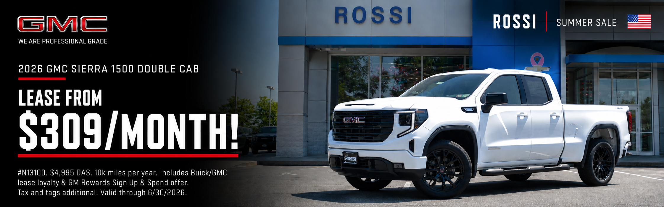 2026 GMC Sierra 1500 Lease Deal NJ | Rossi GMC